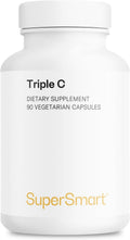 Supersmart Triple C (Alta Potencia): Complejo 3-en-1 de Vitamina C con Flavonoides - 90 Cápsulas Vegetales