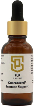 Pup Shield Fórmula de Apoyo Inmunológico Natural para Perros con Probióticos, Hoja de Olivo, Cola de Pavo y Equinácea, 30 Días