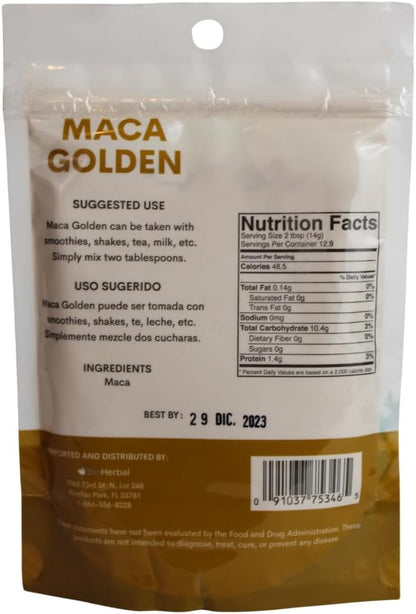Bio Herbal Maca Golden - Polvo de Raíz de – Rendimiento deportivo: Puede ayudar a mejorar la resistencia y la – Image 2