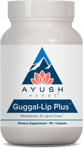 Ayush Herbs Guggal-Lip Plus - Suplemento Metabólico Ayurvédico - 90 Comprimidos
