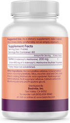 BESTVITE SAM-e 200mg (60 Tabletas) - Ingrediente Premium de Italia