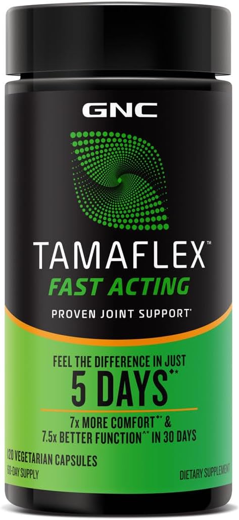 GNC TamaFlex Fast Acting, Apoyo Articular, 120 Cápsulas Vegetarianas