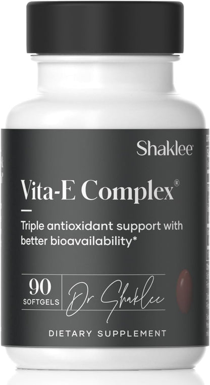 Shaklee Vita-E 400 UI con Selenio y Extracto de Semilla de Uva - 90 Cápsulas Blandas – Image 1