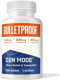 Bulletproof Zen Mode Cápsulas para el Alivio del Estrés y la Tranquilidad, 45 unidades