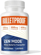 Bulletproof Zen Mode Cápsulas para el Alivio del Estrés y la Tranquilidad, 45 unidades