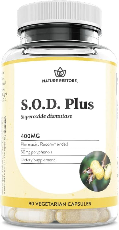 Superóxido Dismutasa (SOD) - 400 mg por cápsula, 90 cápsulas veganas – Image 1