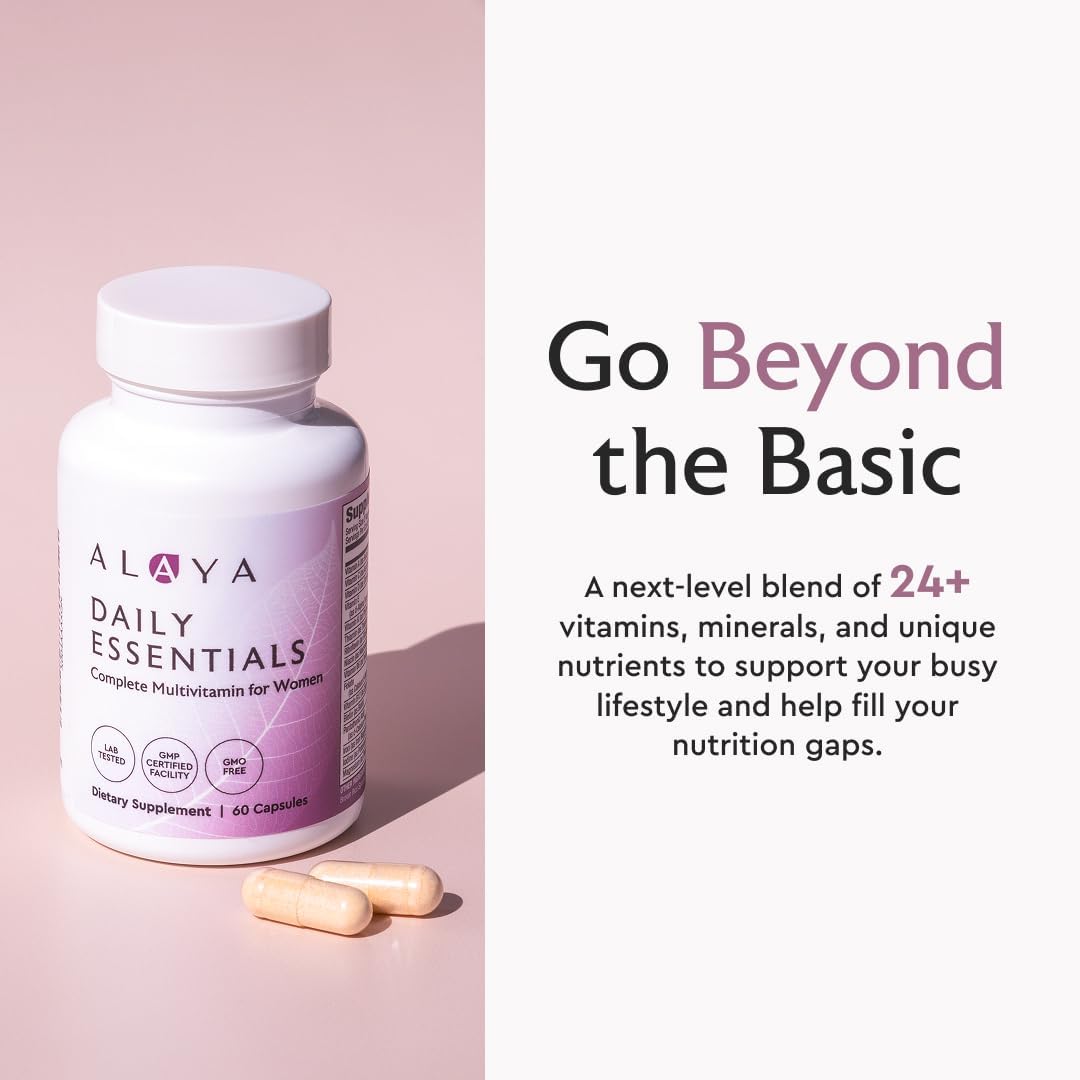 Alaya Naturals Daily Essentials Multivitamínico para Mujeres