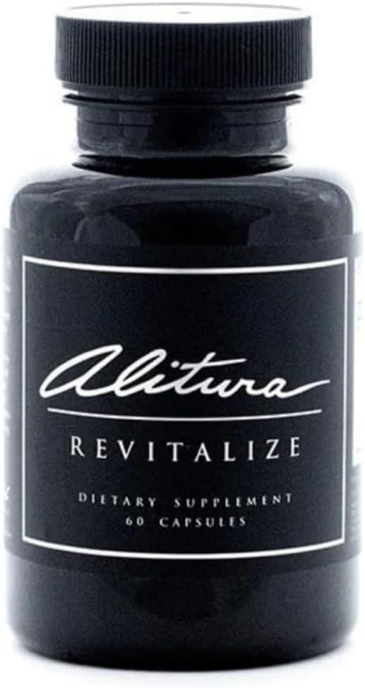 Alitura Revitalize - Suplemento Orgánico de Ashwagandha y Cúrcuma - Energía Natural, Estado de Ánimo y Recuperación para Hombres y Mujeres - 60 Cápsulas