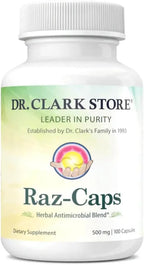 Dr. Clark Raz-Caps Supplement, 500mg, 100 Cápsulas de Gelatina