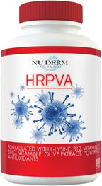 HRPVA Cold Sore Clear Skin Immune Support – Complejo B con L-lisina, Olivo, Equinácea y Vitaminas