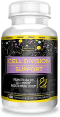 ACTIF Cell Division Support - Máxima Potencia con 10+ Factores, No GMO, 1 Mes de Suministro, Hecho en EE.UU.