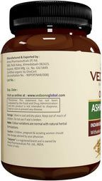 VEDAONE Ashwagandha Orgánica en Cápsulas - 750mg por Cápsula, 60 Cápsulas (Suministro para 1 Mes)