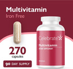 Celebrate Vitamins Multivitamínico Bariátrico Sin Hierro - 270 Cápsulas