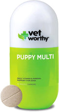 Puppy MultiVitamins - Multivitamínico para Cachorros para Apoyar la Salud Óptima y el Bienestar General - Suplemento para Perros con Hierro, Magnesio, Zinc, Vitamina A, Vitaminas B - Sabor a Hígado, 60 Comprimidos Masticables