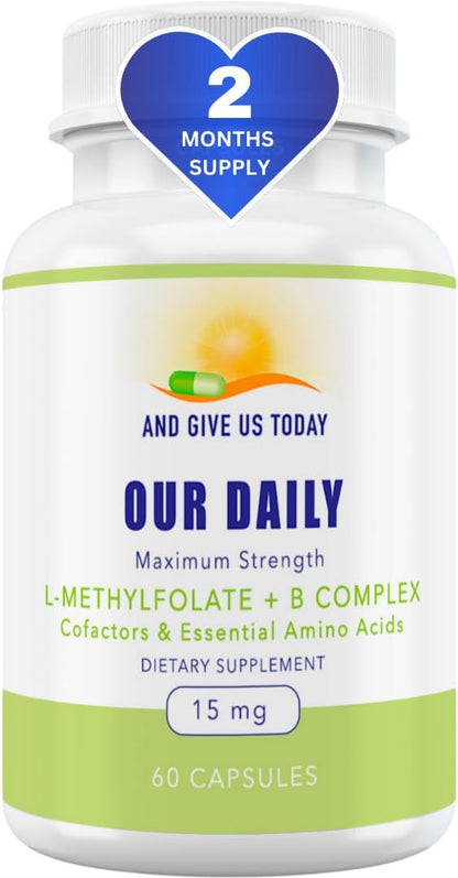 Our Daily Vites L-Metilfolato 15 mg Complejo – No contiene rellenos ni alérgenos comunes. – Image 10