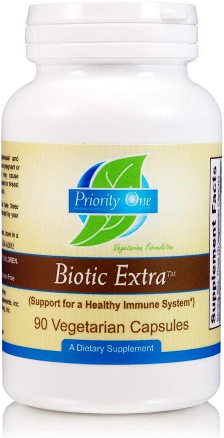 Priority One Vitamins Biotic Extra 90 Cápsulas Vegetarianas - Apoyo al Sistema Inmunitario*