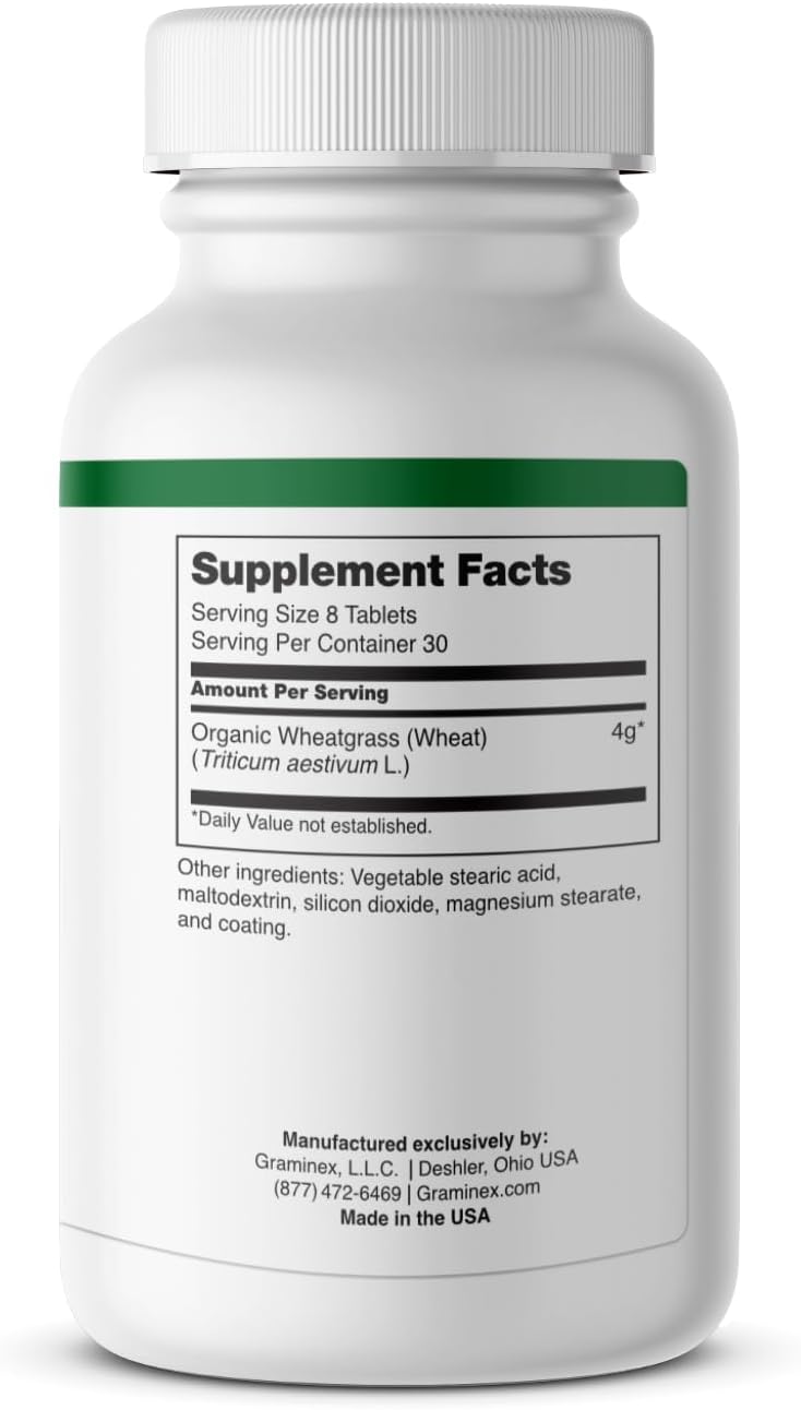 Graminex Comprimidos de Wheatgrass - 240 Comprimidos No GMO
