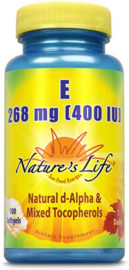 Nature's Life Vitamina E 400 UI - 100 Cápsulas Blandas