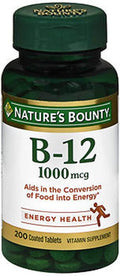 Nature's Bounty Vitamina B-12 Comprimidos - 200 Comprimidos por Envase (Paquete de 2)