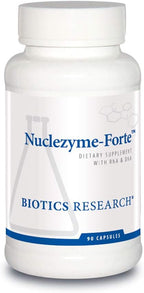 BIOTICS RESEARCH Nuclezyme-Forte – Complejo B con ARN/ADN, Fórmula Multivitamínica y Mineral, 90 Cápsulas