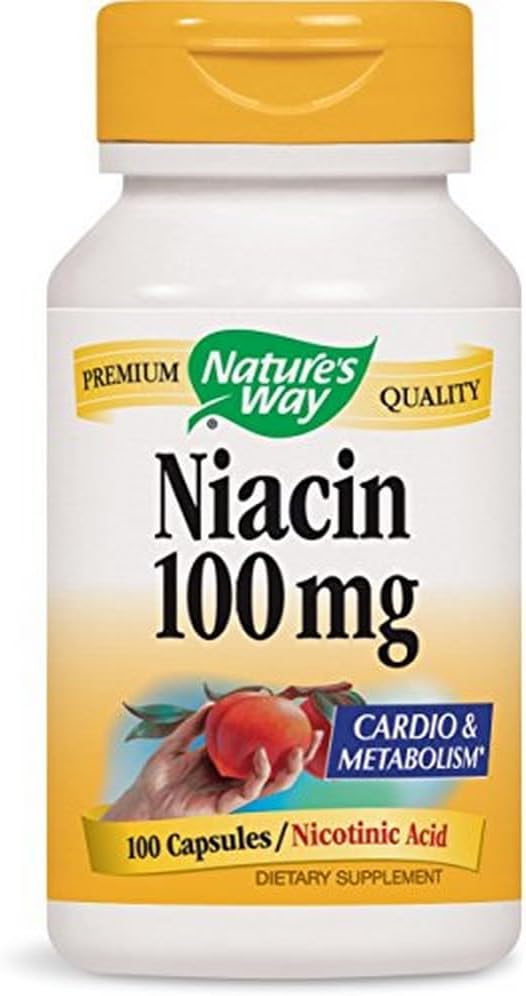 Nature's Way Niacina (Vitamina B3) - 100 Cápsulas (Pack de 4)