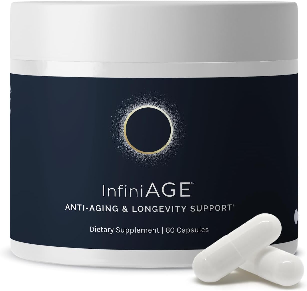 InfiniAge Longevidad - Suplemento Celular Avanzado con Luteína, NAC y Zinc (30 Cápsulas)