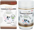 Hi Well Premium Calostro de Leche de Vaca Alimentada con Pasto - 150 Comprimidos Masticables Sabor Chocolate