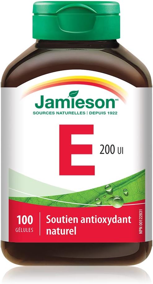 Jamieson Vitamina E 200 UI, 100 Cápsulas Blandas