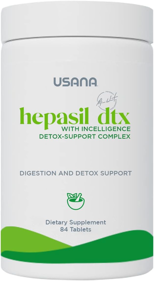 USANA Hepasil DTX con InCelligence - Complejo de Apoyo Hepático, 84 Comprimidos (28 Días)