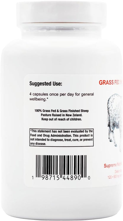 Supreme Nutrition Grass Fed Sheep Heart - – Calidad: Testado en laboratorio y fabricado bajo estrictas normas cGMP – Image 3