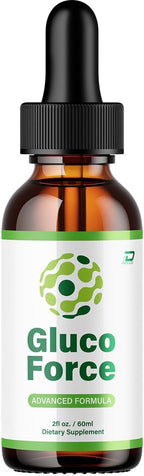Gluco Force Healthy Formula – Suplemento Líquido Natural Extra Fuerte, 1 Pack (1 Mes de Suministro)