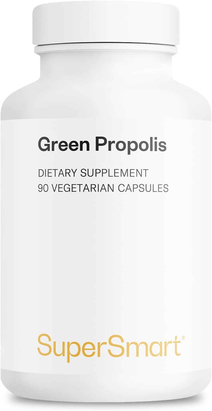 Supersmart Propóleo Verde 1200 mg - Extracto Patentado Green Art - 90 Cápsulas Vegetales