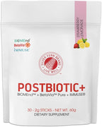 Silver Fern Brand Postbiotic+ Strawberry Lemonade Powder – 30 Stick Packs