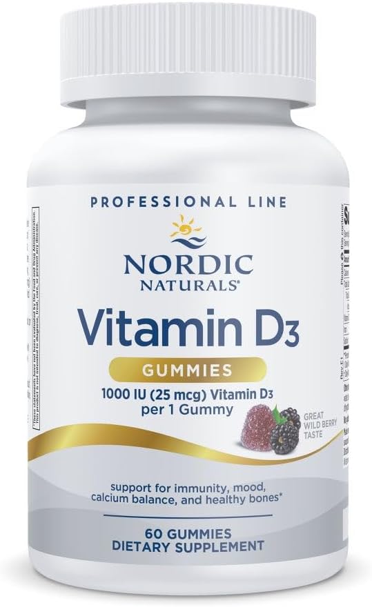 Nordic Naturals Pro Vitamin D3 Gummies, Wild Berry - 120 Gummies