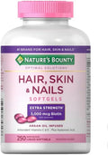 Nature's Bounty Piel, Cabello y Uñas, 250 Cápsulas Blandas (2 Paquetes)