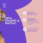 Pets 52 - Probióticos para Perros con Enzimas Digestivas - Apoya la Flora Intestinal, Refuerza el Sistema Inmunológico, Fórmula de Fuerza Veterinaria
