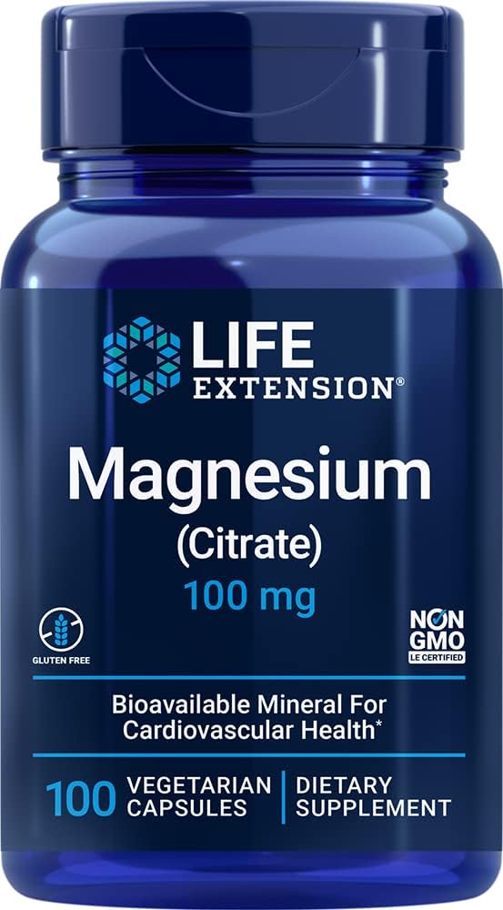 Life Extension Magnesio Citrato, 100 mg, 200 Cápsulas