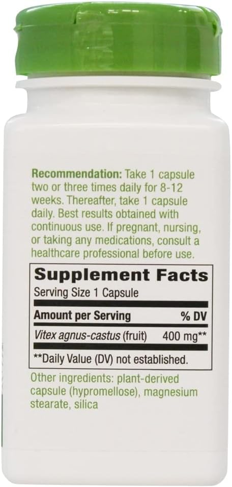 Nature's Way Vitex Fruit, 100 Cápsulas Vegetales