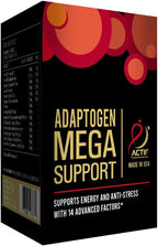 ACTIF Adaptogen Mega Support – 14 Factores Avanzados para Energía y Claridad, 60 Cápsulas
