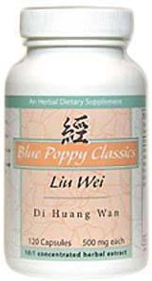 Liu Wei Di Huang Wan (120 cápsulas, 500 mg cada una) - Blue Poppy