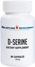 Relentless Improvement D-Serina – Aminoácido para Apoyo Cognitivo y Neuroprotección – 90 Cápsulas Vegetales de 700mg
