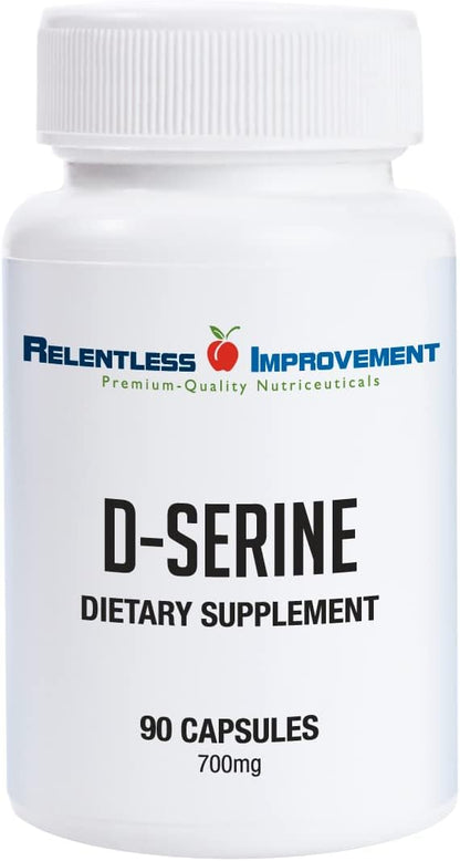 Relentless Improvement D-Serina – Aminoácido – Apoyo cognitivo: Favorece la concentración, la claridad mental y la – Image 1