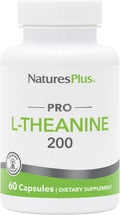 NaturesPlus PRO L-Teanina - 60 Cápsulas - Apoya la Calma Alerta, Relajación Saludable y Mejor Descanso - No Transgénico, Vegano y Sin Gluten
