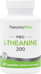 NaturesPlus PRO L-Teanina - 60 Cápsulas - Apoya la Calma Alerta, Relajación Saludable y Mejor Descanso - No Transgénico, Vegano y Sin Gluten