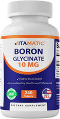 Vitamatic Boro Quelado (como Glicinato) 10 mg, 240 Comprimidos