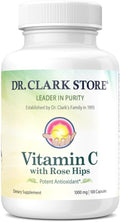 Dr. Clark Vitamina C con Escaramujo – 1000 mg, 100 Cápsulas de Gelatina