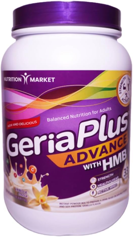 Geriaplus Advance Immune-Active High Protein con HMB para Adultos Mayores Activos - 1000g