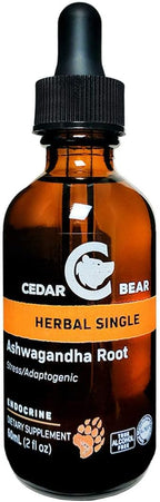 Cedar Bear Naturales - Ashwagandha Líquido Adaptógeno Extracto de Raíz (60 ml)