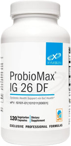 XYMOGEN ProbioMax IG 26 - Polvo de huevo inmunizado y Bacillus coagulans - 120 cápsulas