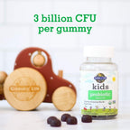 Garden of Life Probiótico Infantil 3 Mil Millones UFC, Sabor Cereza - Gominolas Sin Azúcar - Salud Digestiva e Inmunitaria - 30 Gominolas Vegetarianas